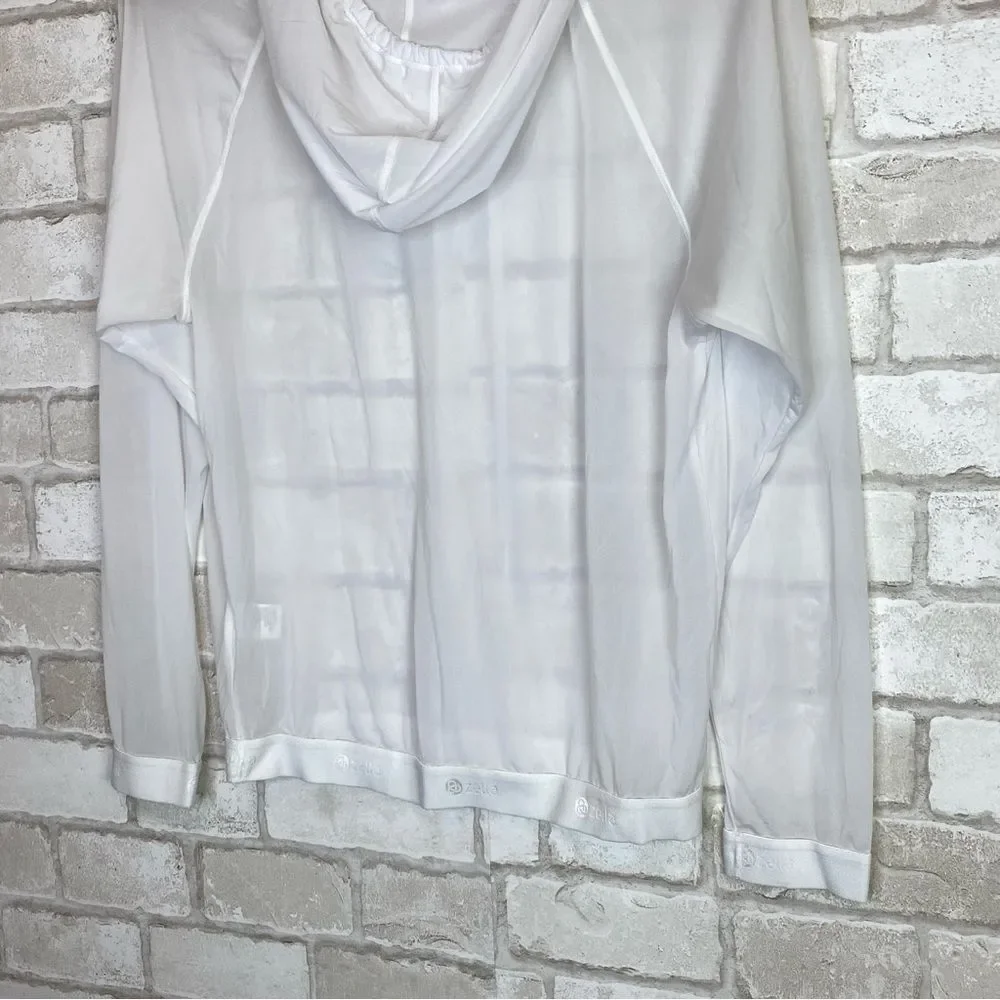 Zella Innovate Sheer Water Repellent Hoodie Size S